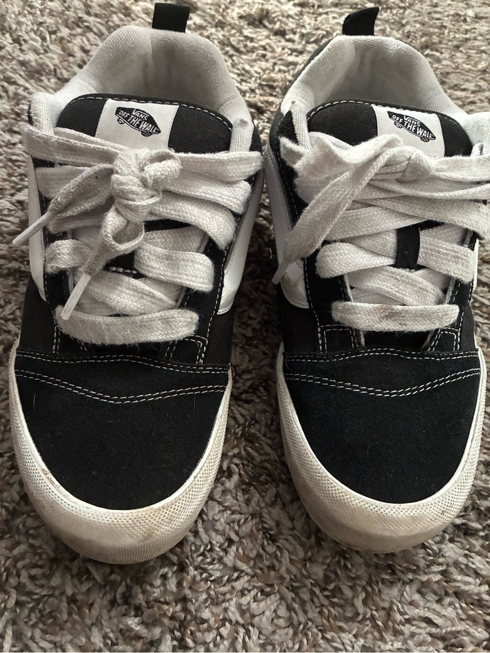 Vans Black and White Low-Top Sneakers
